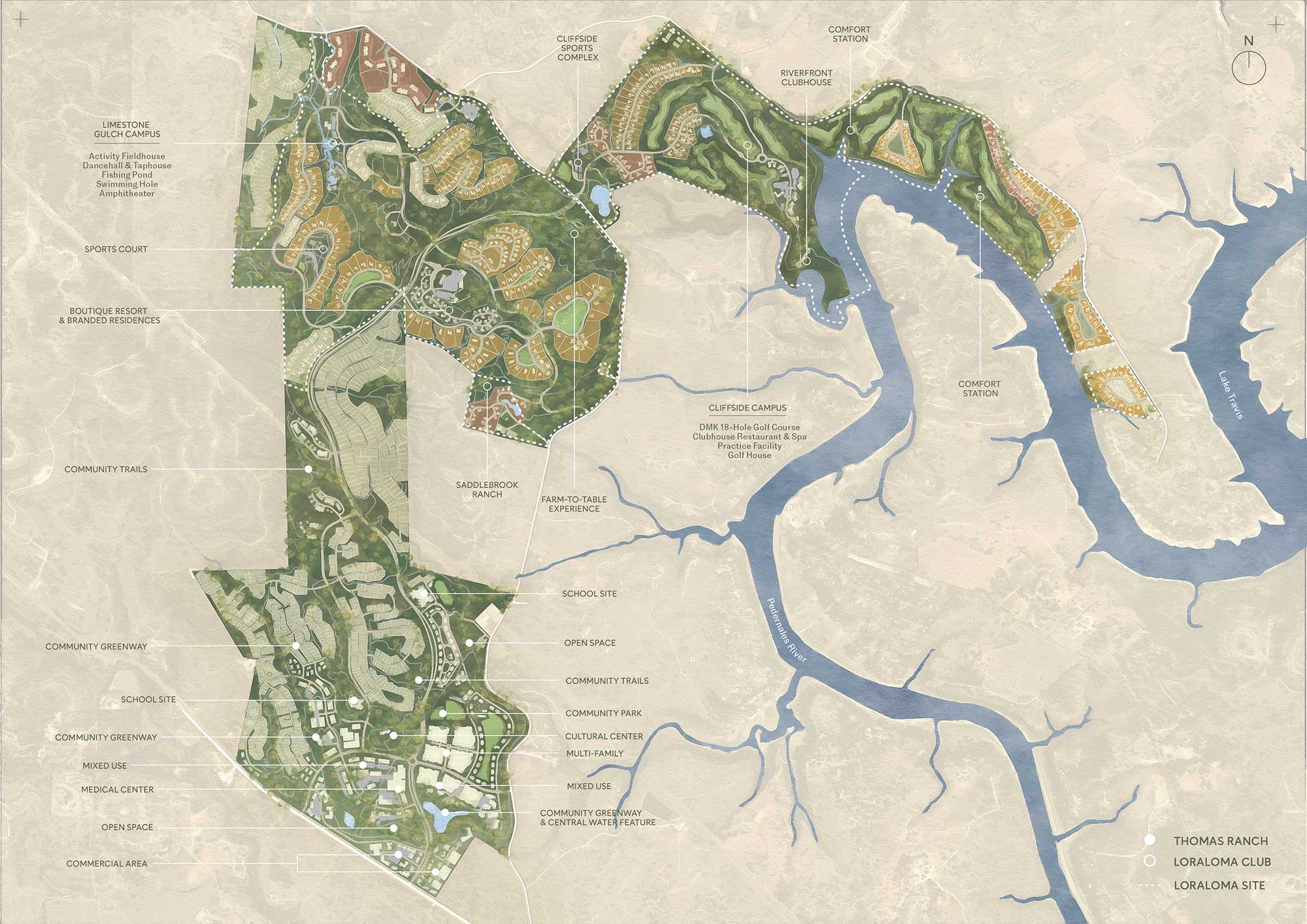 Map of Thomas Ranch area